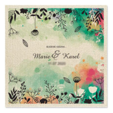 svatební pozvánky na reliéfním papíru