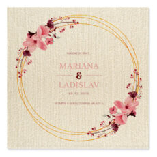 svatební pozvánky na reliéfním papíru